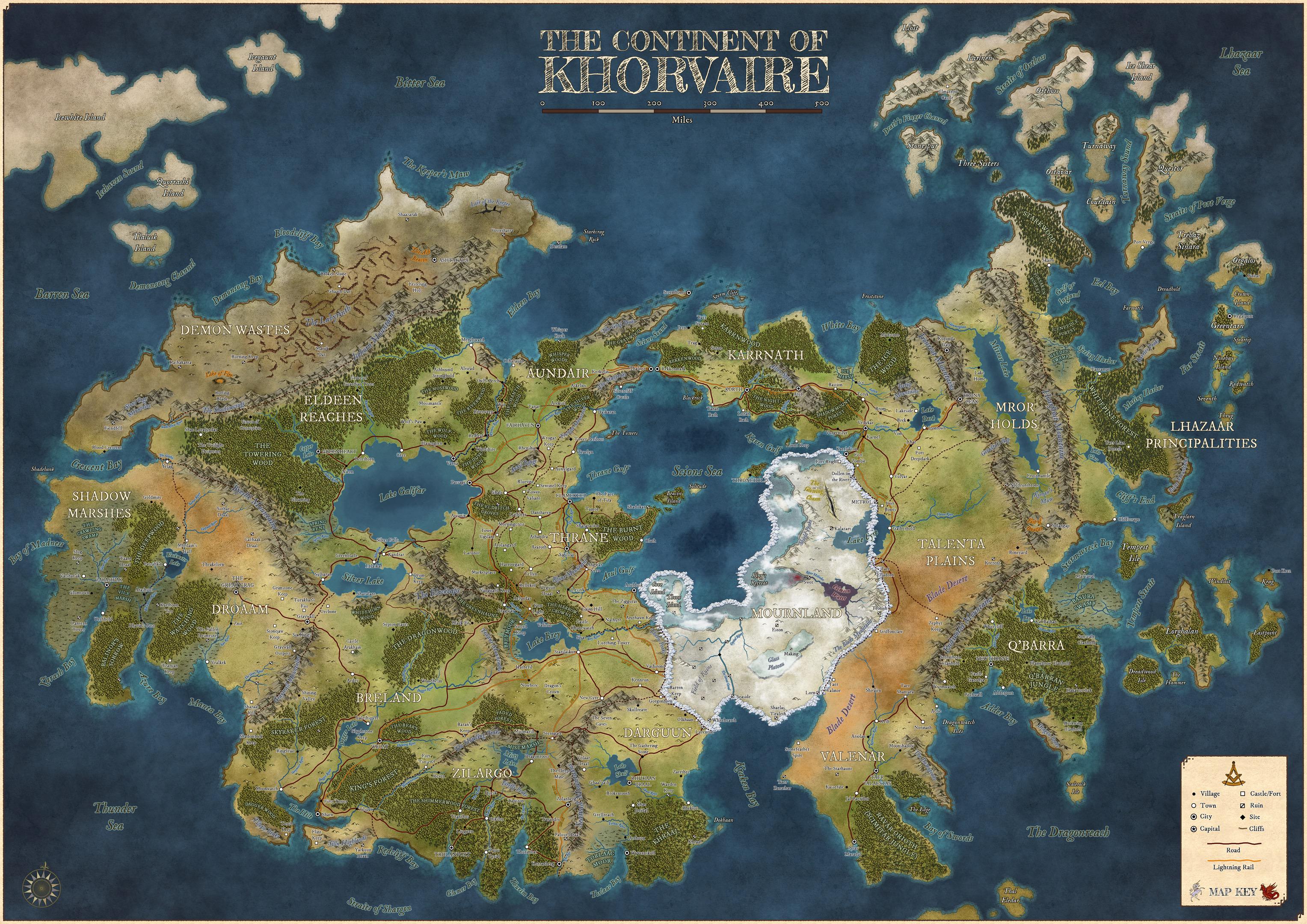Map of Khorvaire
